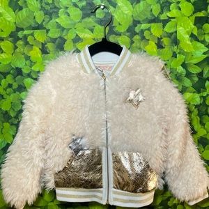 Toddlers Fur Jacket